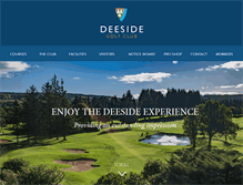 Tablet Screenshot of deesidegolfclub.com